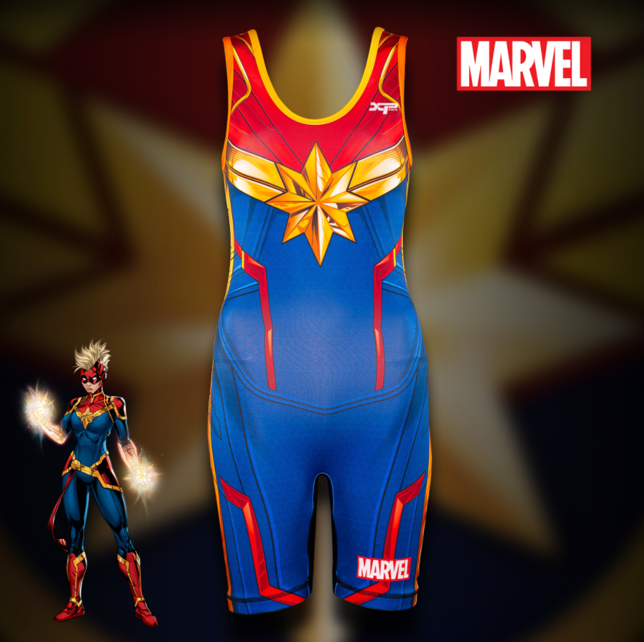 Captain Marvel Singlet *Cosmic Edition Available Xtreme Pro Apparel