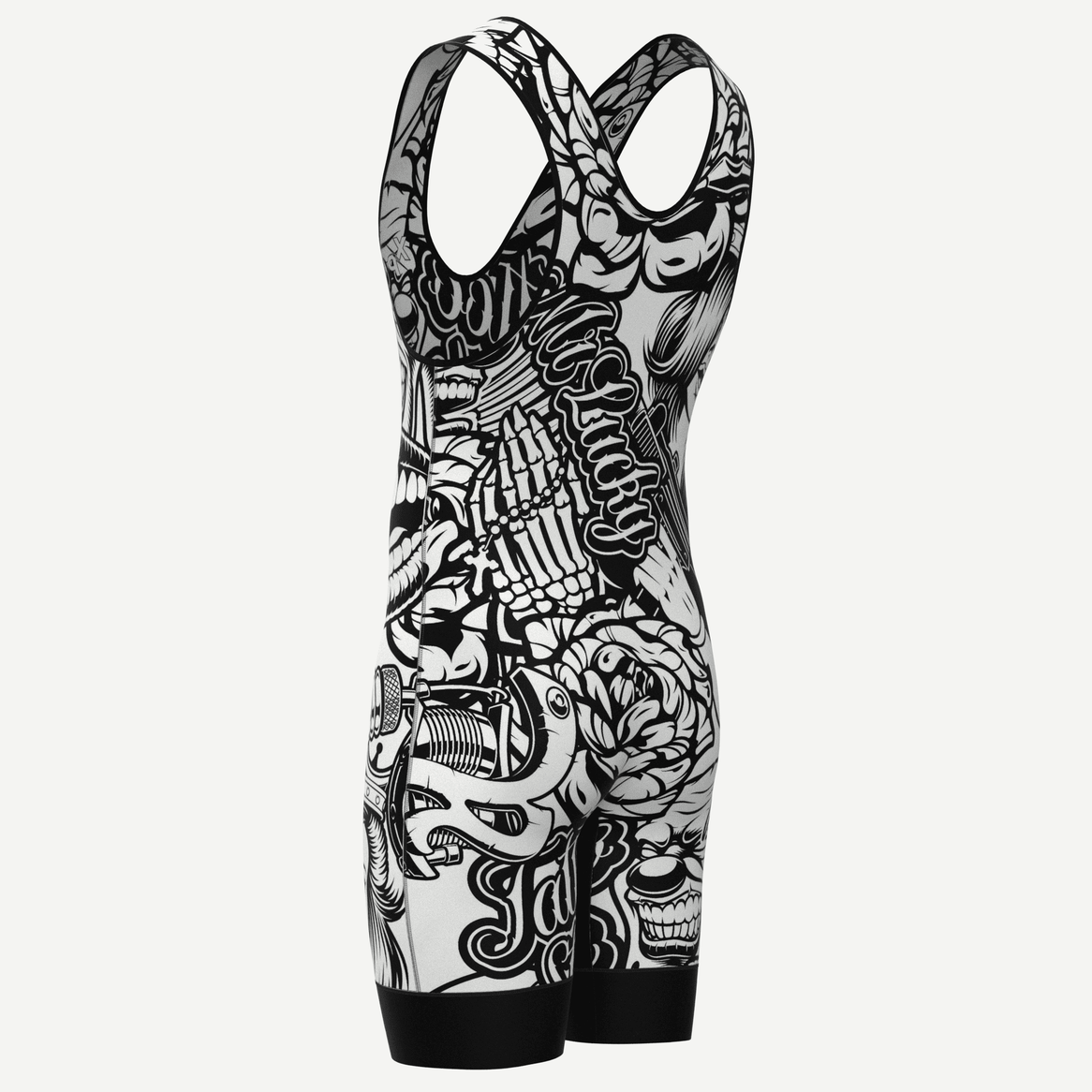 Tattoo Style Men's Wrestling Singlet Xtreme Pro Apparel