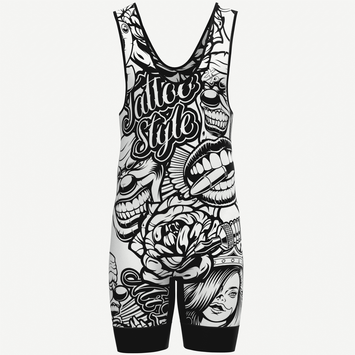 Tattoo Style Men's Wrestling Singlet Xtreme Pro Apparel