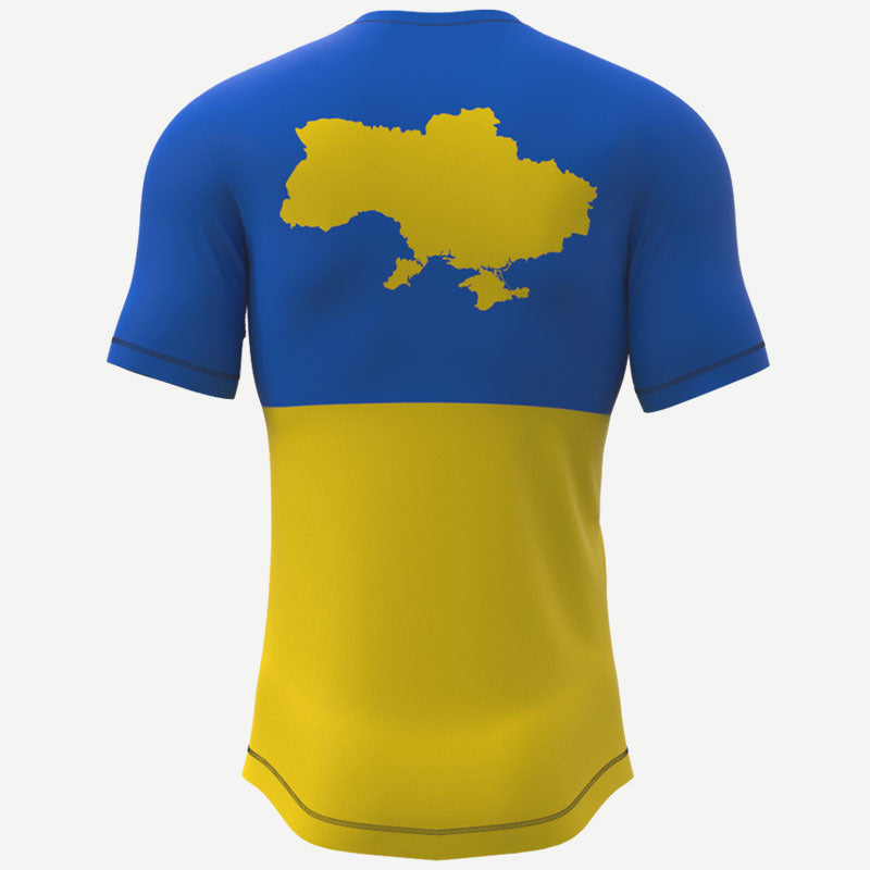 Stand With Ukraine Compression Tee Xtreme Pro Apparel