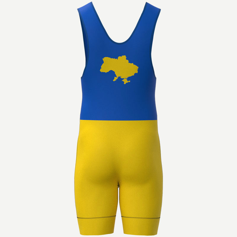 Stand With Ukraine Wrestling Singlet Xtreme Pro Apparel