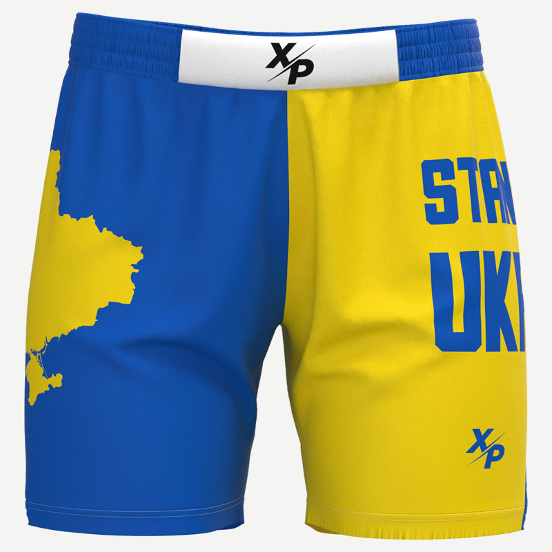 Stand With Ukraine Training Shorts Xtreme Pro Apparel