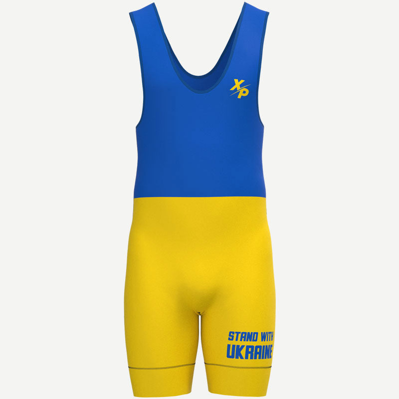 Stand With Ukraine Wrestling Singlet Xtreme Pro Apparel