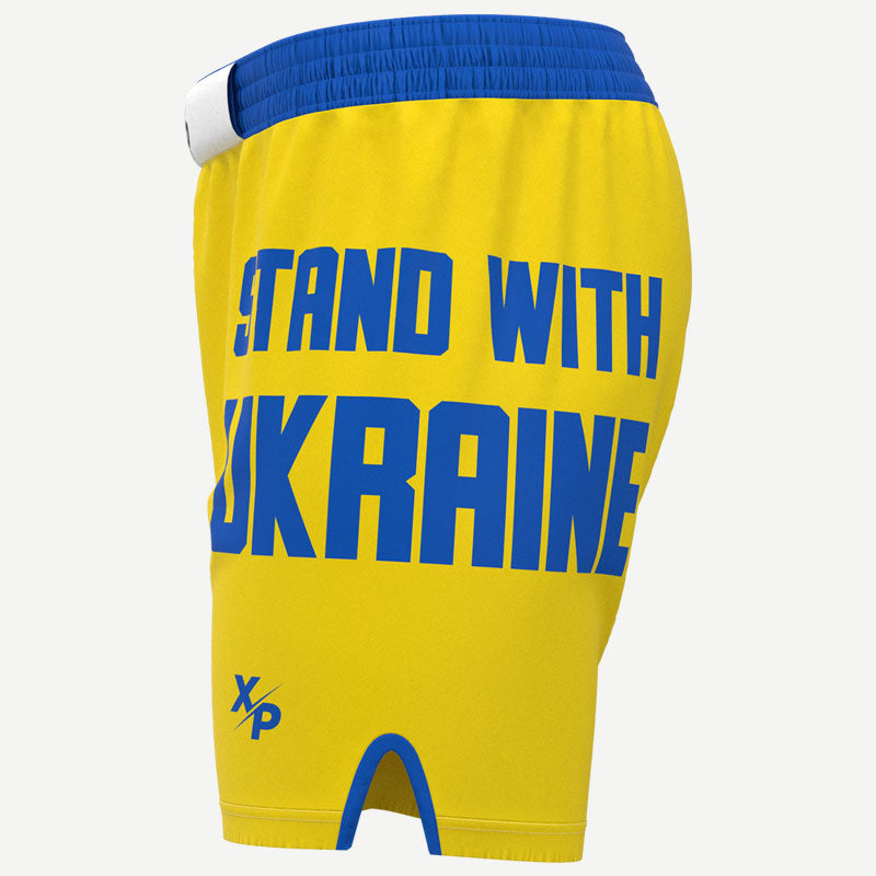 Stand With Ukraine Training Shorts Xtreme Pro Apparel