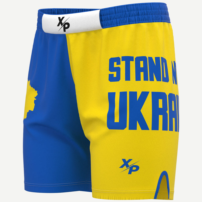 Stand With Ukraine Training Shorts Xtreme Pro Apparel