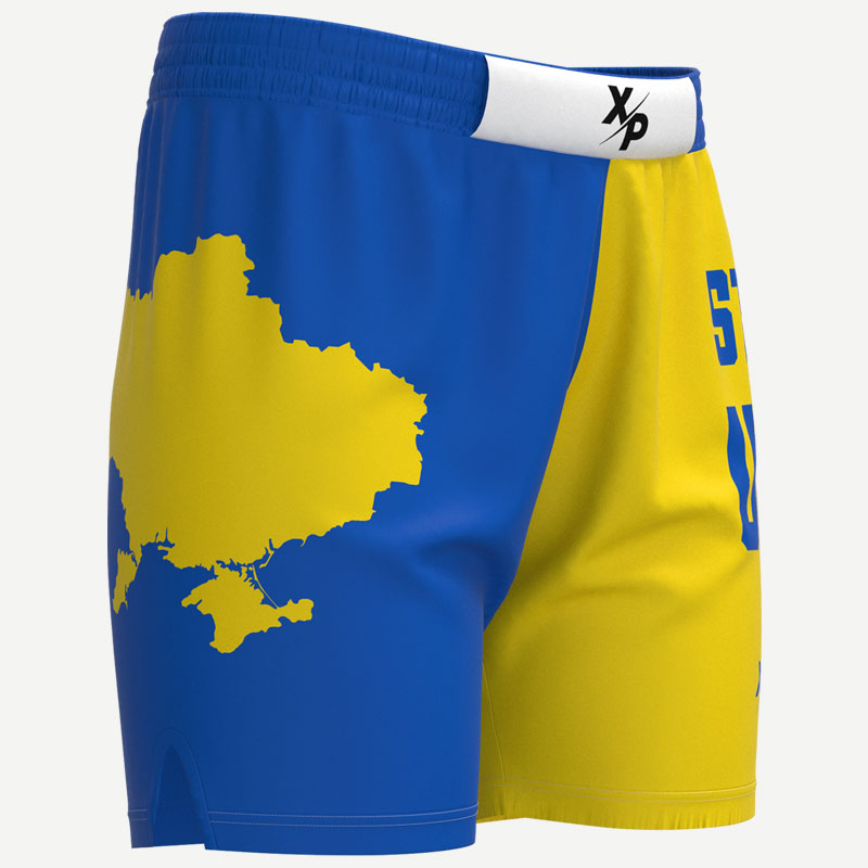 Stand With Ukraine Training Shorts Xtreme Pro Apparel