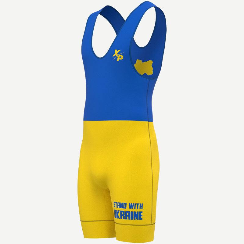 Stand With Ukraine Wrestling Singlet Xtreme Pro Apparel