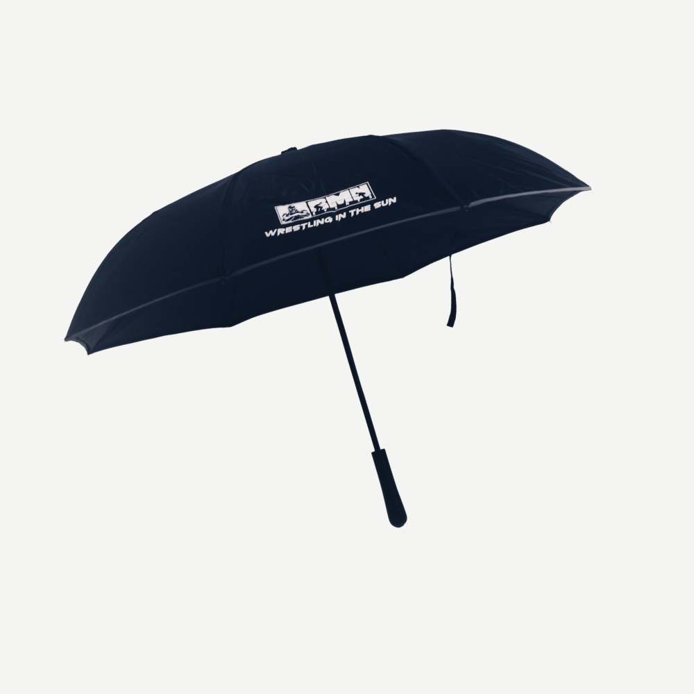 RMN Events Wrestling In The Sun Umbrella in Black Xtreme Pro Apparel