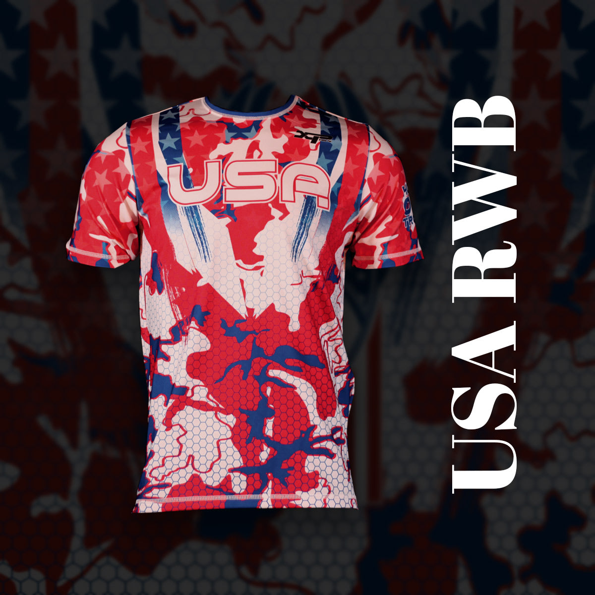 USA Red, White and Blue Compression Shirt Xtreme Pro Apparel