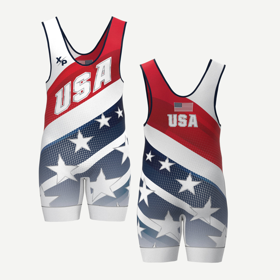 USA Stripes Singlet Xtreme Pro Apparel