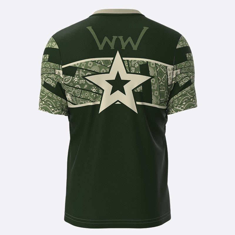 Exclusive RMN Wild West Fully Sublimated Short Sleeve Dry Fit Xtreme Pro Apparel