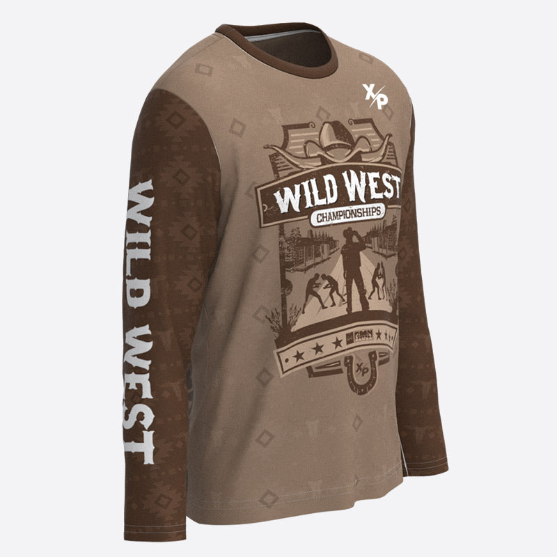 Exclusive RMN Wild West Fully Sublimated Long Sleeve Dry Fit Xtreme Pro Apparel
