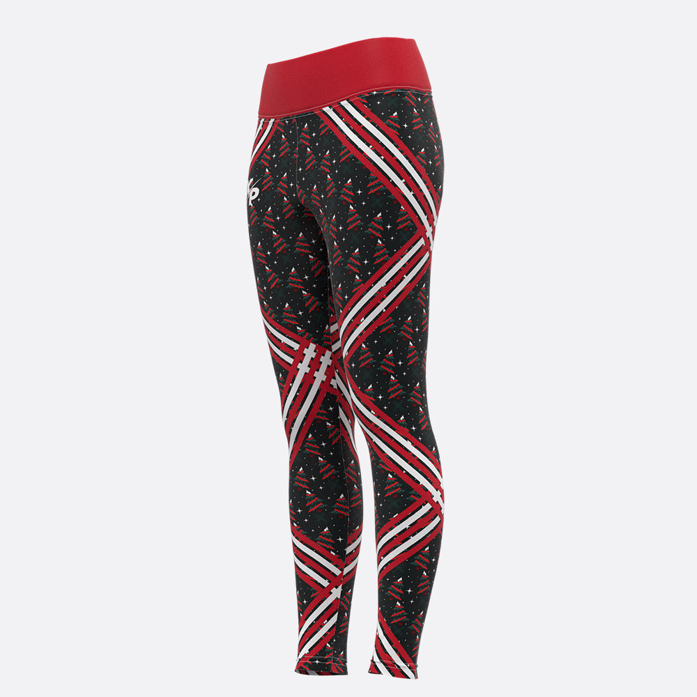 Xmas Ribbons Womens Compression Pants Xtreme Pro Apparel