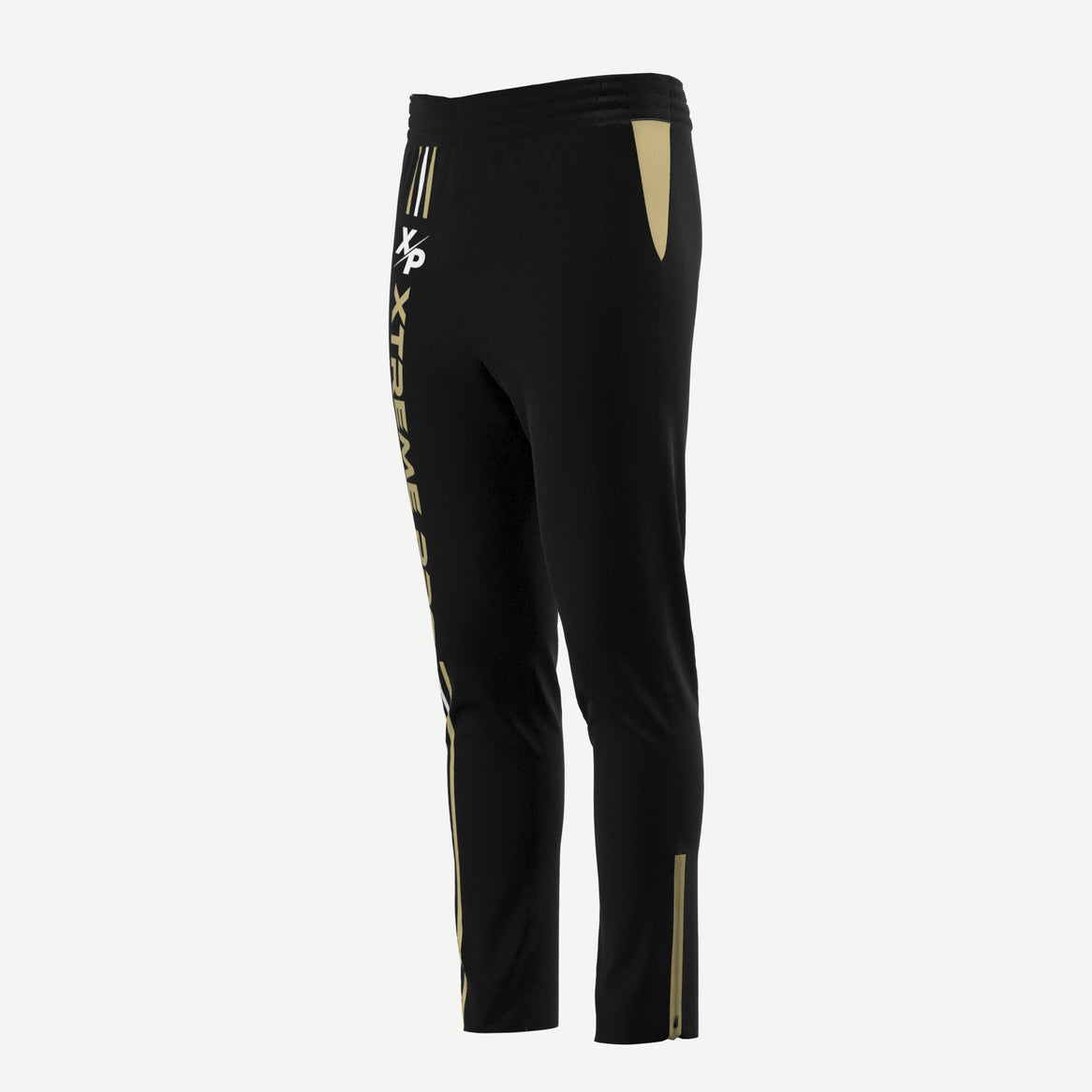 Vegas Gold Elite Fully Sublimated Sweatpants w- Pockets & Side Zippers Xtreme Pro Apparel