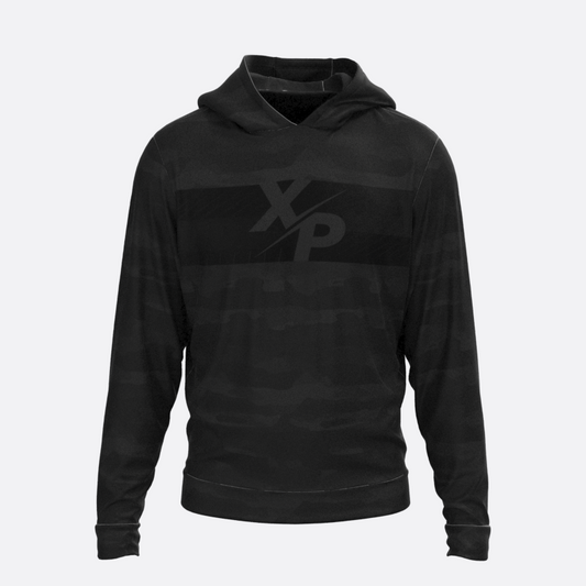 XPA Classic Faded Camo Fully Sublimated Hoodie in Black Xtreme Pro Apparel