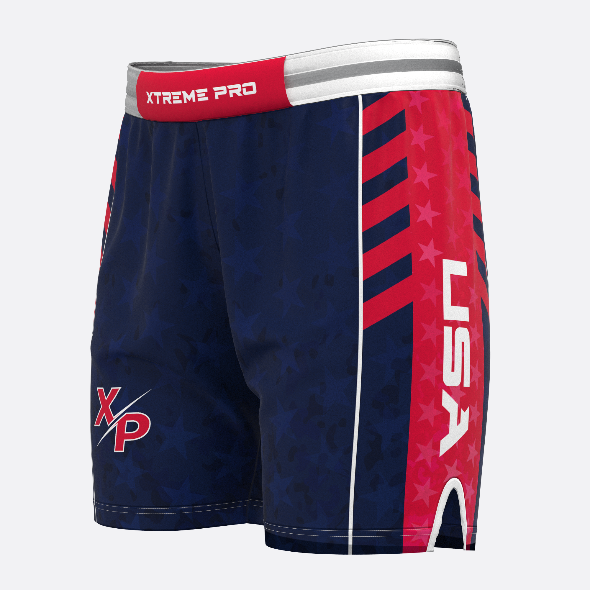 Nationals Fully Sublimated Training Shorts in Blue Xtreme Pro Apparel