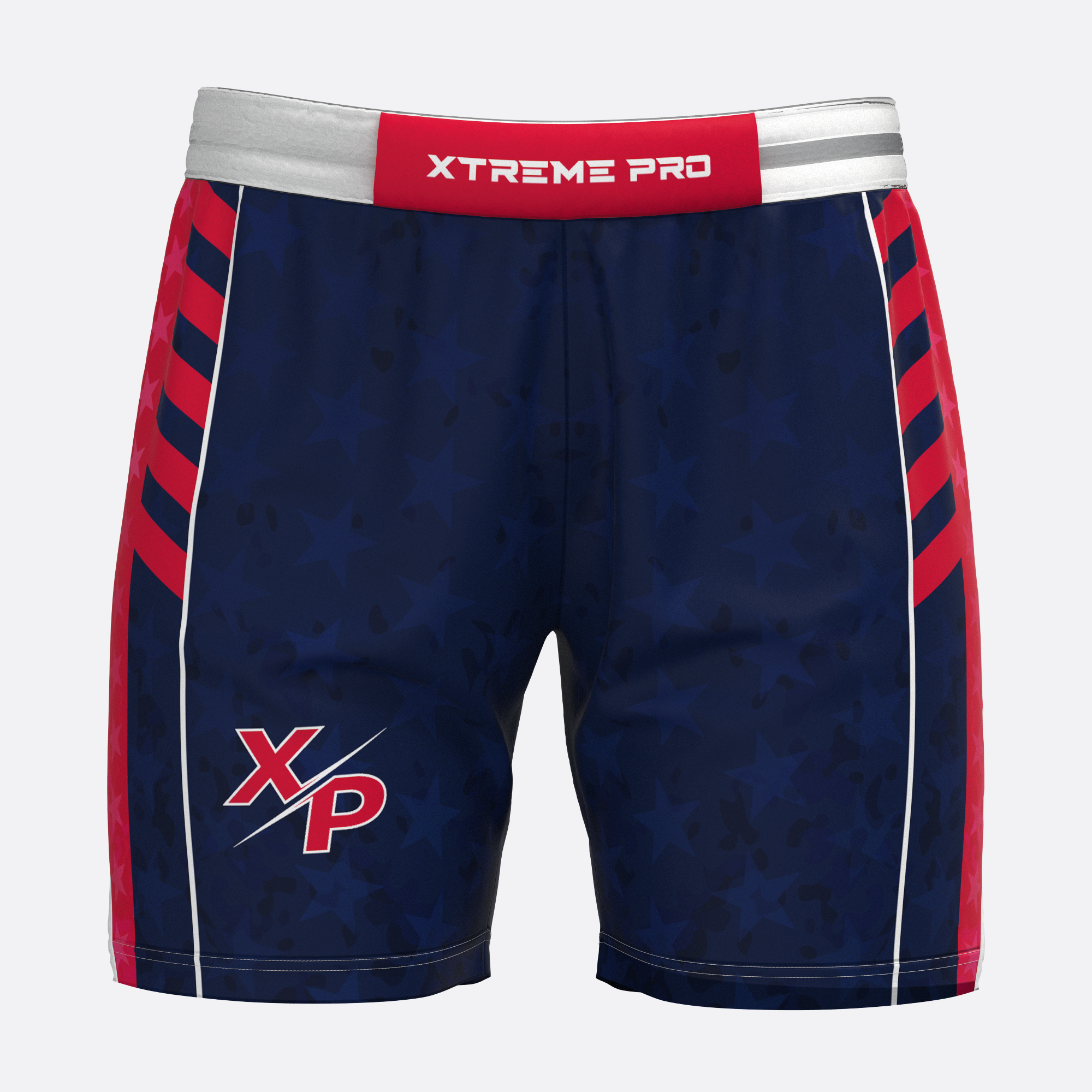 Nationals Fully Sublimated Training Shorts in Blue Xtreme Pro Apparel