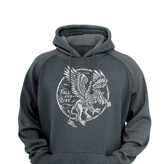 Fall & Rise Super Soft Hoodie in Charcoal Xtreme Pro Apparel